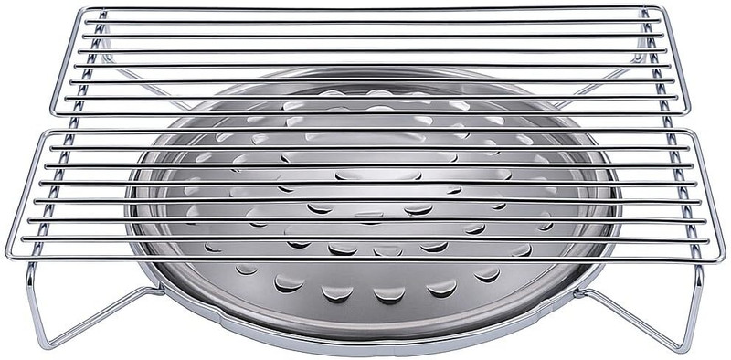 VALAJOGI Gas Barbecue Grill Multi‑PurposeTableTop BBQ Stove,BBQ combines a grill rack 1 Slice Toast Rack(Stainless Steel)