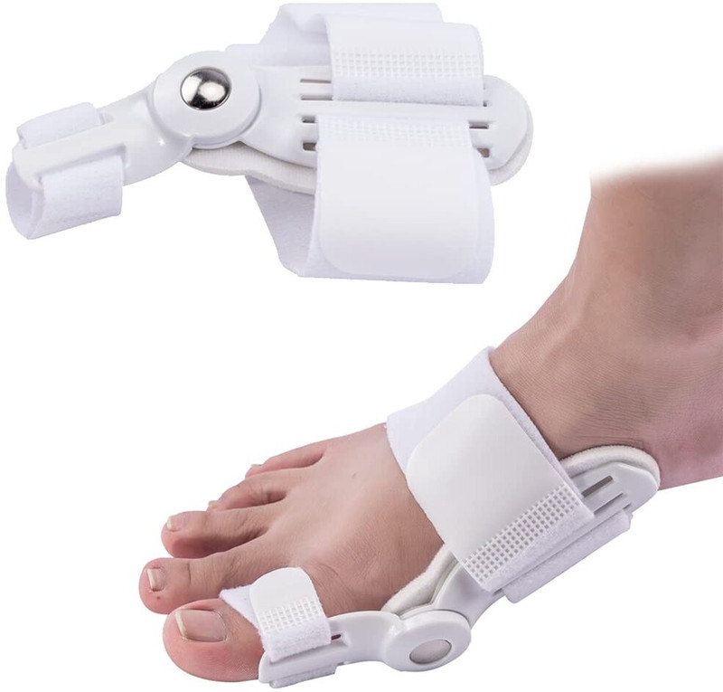 ROSAIRES Bunion splint, for men & women, Durable Metal, Foam & pain relief Construction Foot Support(White)