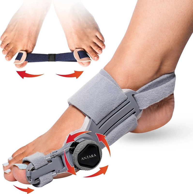 AGEasy Orthopedic Toe Straightener Bunion Corrector with Adjustable Rotating Knob(Pack Of 1)