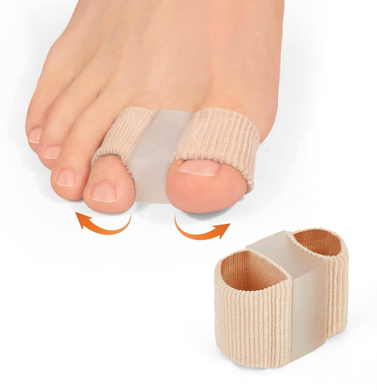 4MYL 1 Pcs Bunions Gel Toe Separators for Overlapping Toes, Toe Spacers Separators(Pack Of 1)