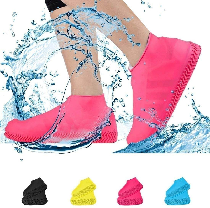 Ramokdu Silicone Shoes Cover Silicone Multi Boots Shoe Cover, Flat Shoe Cover, High Ankle Shoe Cover, Toes Shoe Cover(4-10 Pack of 1)