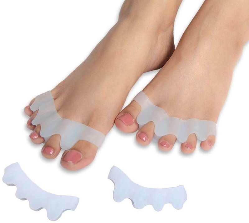 JEERZONE White Silicone Correctors Hallux Valgus Correction(Pack Of 2)