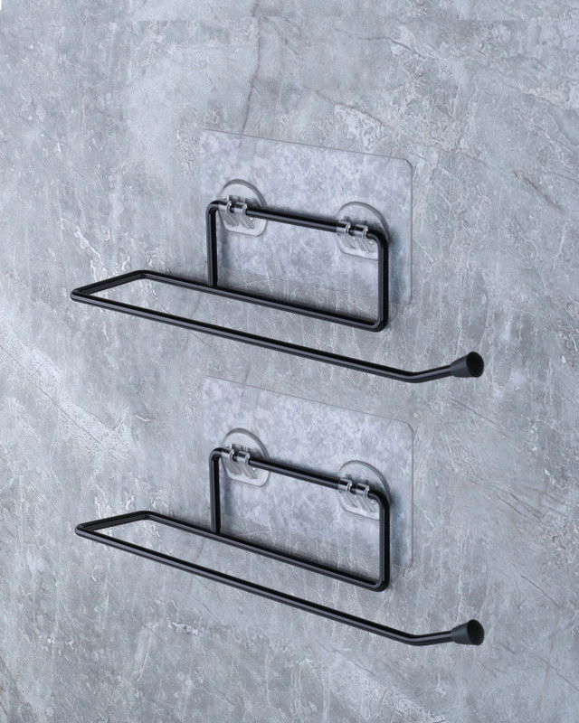 Moxstar (2 Pcs) Toilet Paper Holder, Bathroom Toilet Paper Roll Holder, Tissue Hanger Iron Toilet Paper Holder
