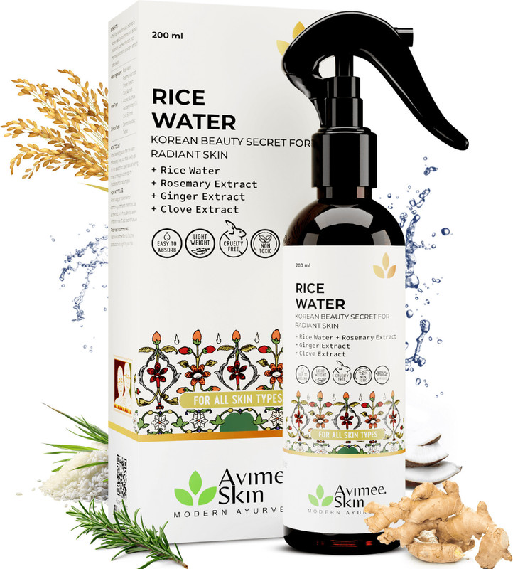 Avimee Herbal Rice Water for Hair and Skin Men & Women(200 ml)