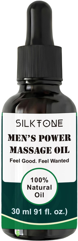 Silktone Men’s Power Massage Oil – 100% Natural Vitality Booster-76 Lubricant(30 ml)