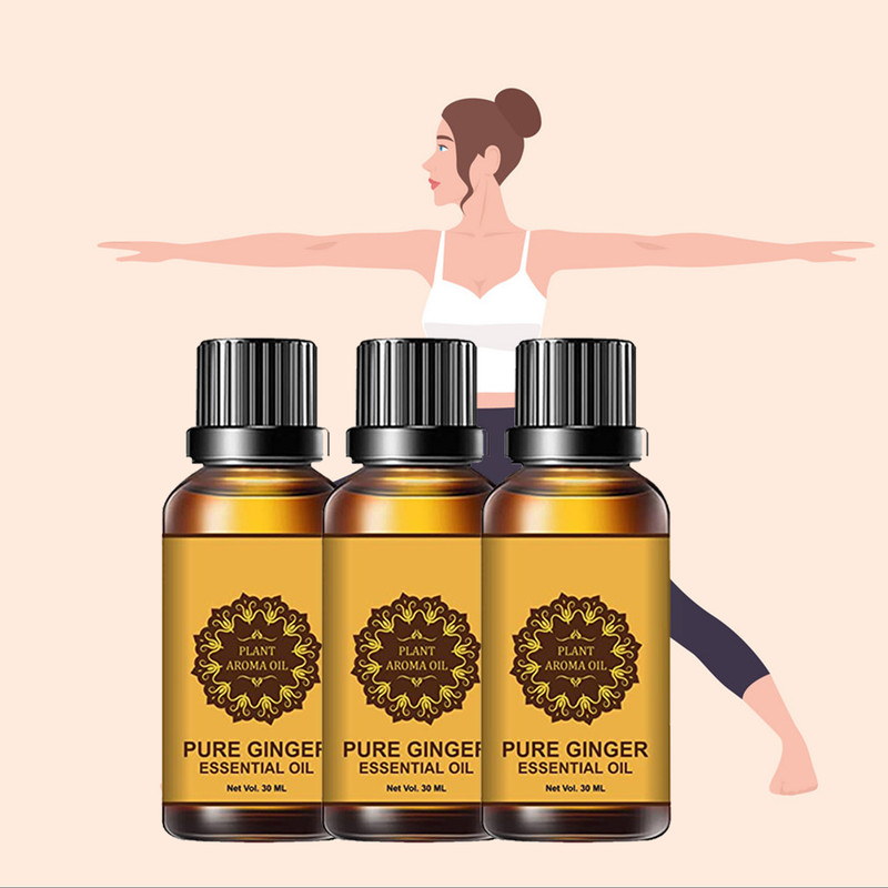 LIMEZ Fat Loss Ginger Weight Loss, Fat Burner Belly Fat Slimming Oil(90 ml)