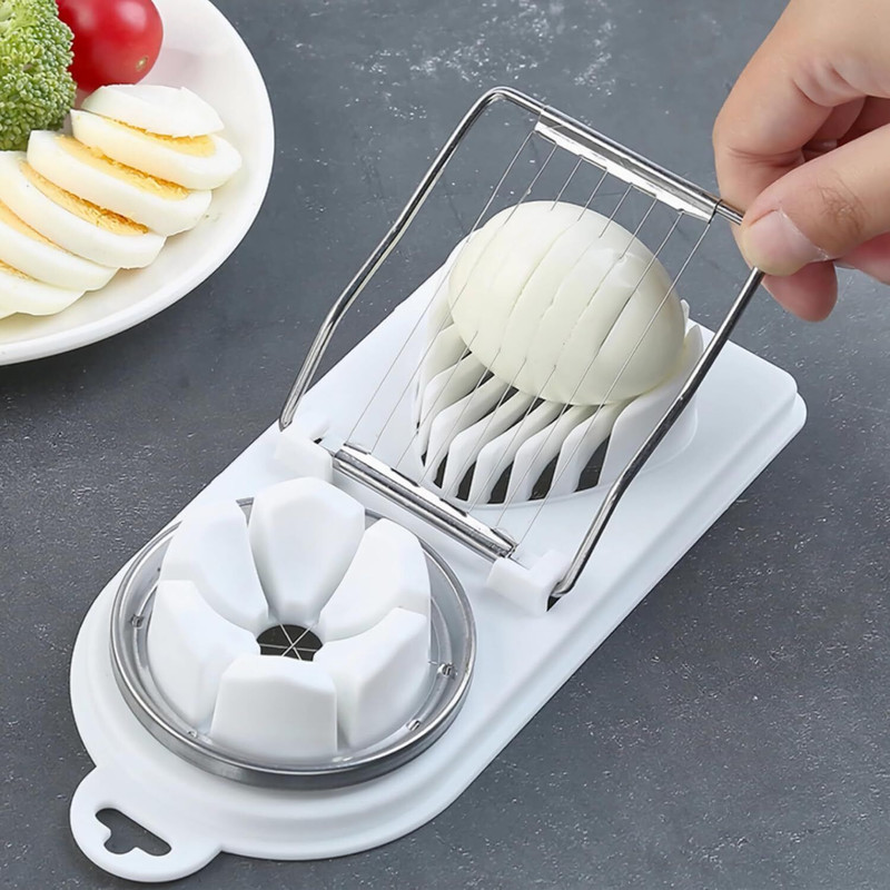 Shreedhar Impex Multipupose Egg Slicer & Cutter | Multifunctional Boiled Egg Chopper Multipupose Egg Slicer & Cutter | Multifunctional Boiled Egg Chopper 8 cm NA Pakkad(Pack of 1)