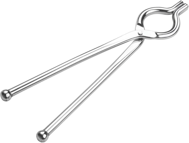 VINZESTA ENTERPRISES Premium Stainless Steel Pakkad (8mm) - Heavy Duty Utensil Holder & Sandasi Premium Stainless Steel Pakkad (8mm) - Heavy Duty Utensil Holder & Sandasi 7.5 cm Roasting Pakkad(Pack of 1)