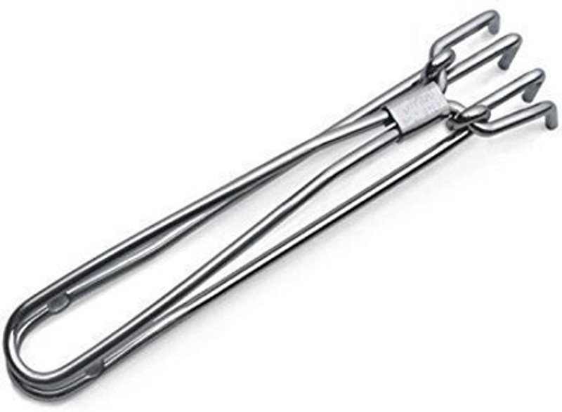 NFFYTRADERS Chimta 01 Stainless Steel Pakkad Wire Tong Perfect for Kitchen Home Use 20 cm NA Pakkad(Pack of 1)