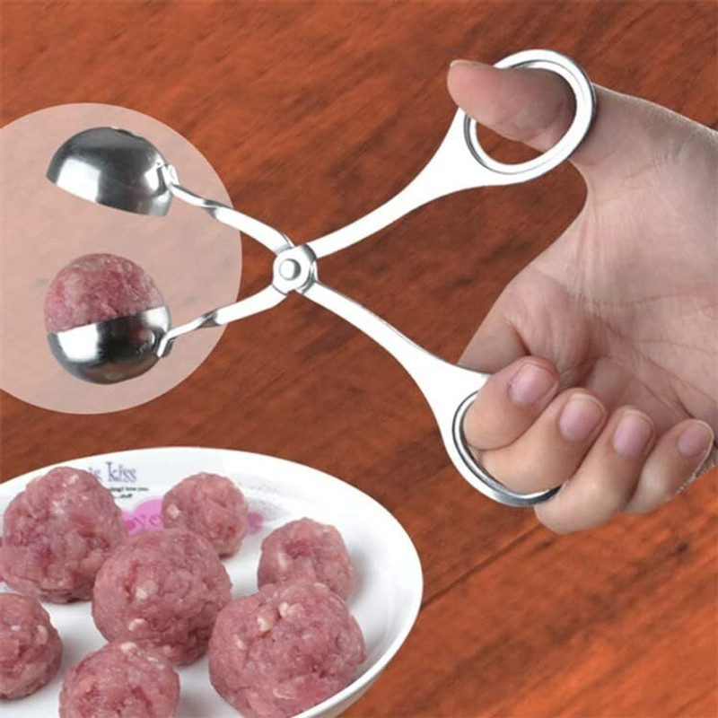 SAJAG Stainless Steel Meat Ball Maker, Cake Pop Maker Meat Ball Maker 16 cm NA Tongs(Pack of 1)