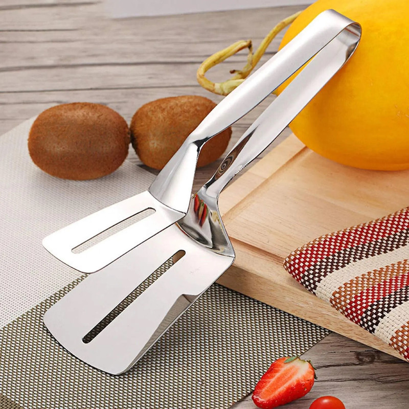 JAYPANO Stainless Steel Food Tong Heat Resistant Multipurpose kitchen Frying Turner Stainless Steel Food Tong Heat Resistant Multipurpose kitchen Frying Turner 26 cm Utility Tongs(Pack of 1)