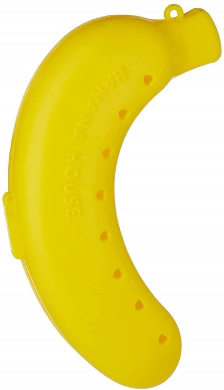 UTENCIL UNIVERSE UU-35 Plastic Banana Case Food Storage Container, Banana Case Cover (Yellow) 18 cm Utility Tongs(Pack of 1)