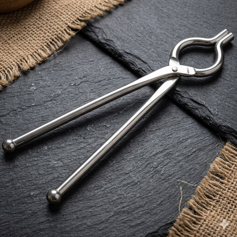 MAZOME d_Pakkad Tong Sandasi steel pakkad tong 5 cm Roasting Kitchen Stainless Steel 27 cm Roasting Pakkad(Pack of 1)