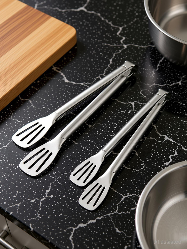 Freshome RA-048 & RA-052 28 cm, 33 cm Utility Tong Set(Pack of 2)