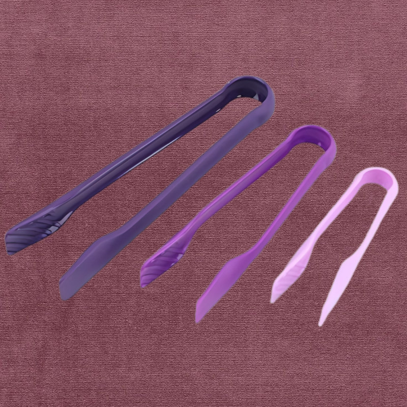 Livora Living Multi-Purpose Serving Tongs for Salad and Snacks Professional Style Plastic Tongs for Home 25 cm Serving Tong Set(Pack of 3)