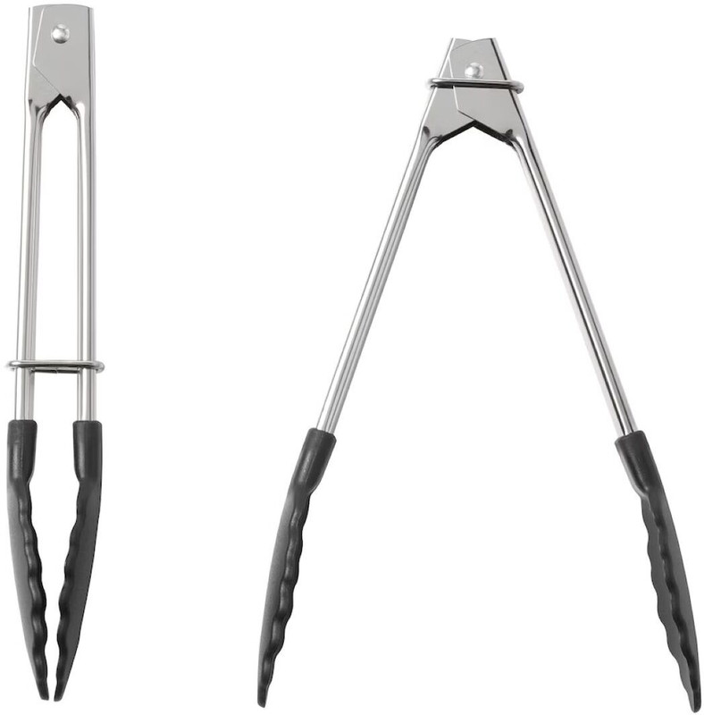 IKEA Digital Shoppy Cooking tweezers, stainless steel, 32 cm (13 ")(40555192) 32 cm Utility Tongs(Pack of 1)