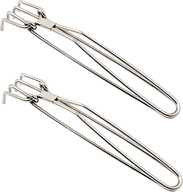 LSARI Steel Wire Tong Stainless Steel Wire Tong Pakkad - Utensil Holder 28 cm Ice Pakkad(Pack of 1)