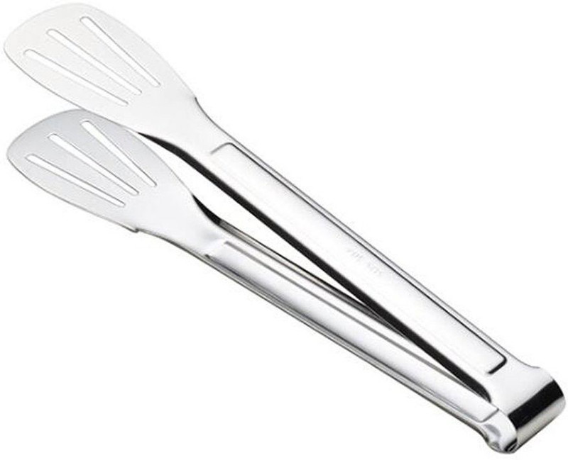 PuthaK Cooking Flat Tong Clip Stainless Steel Kitchen Tongs Food Tongs Buffet BBQ Tongs Cooking Flat Tong Clip Stainless Steel Kitchen Tongs Food Tongs Buffet BBQ Tongs 23 cm Roasting, Serving Tongs(Pack of 1)