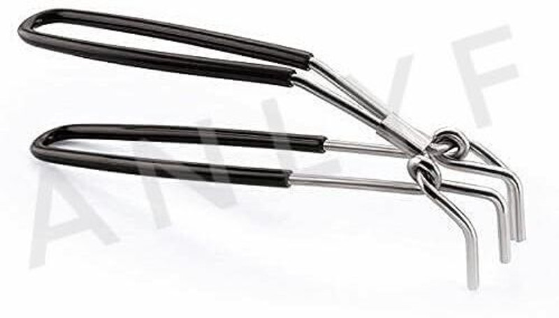 Red Crush Stainless Steel Wire Tong for Kitchen, Utility Holder, Pakkad, 23 cm (Pack of 2) 17 cm NA Pakkad(Pack of 2)