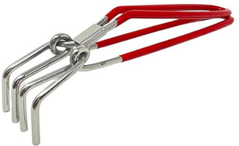 CHAALI Silicon Coated Doctor Pakad Sansi/Tong Stainless Steel 24 cm Roasting Pakkad(Pack of 1)