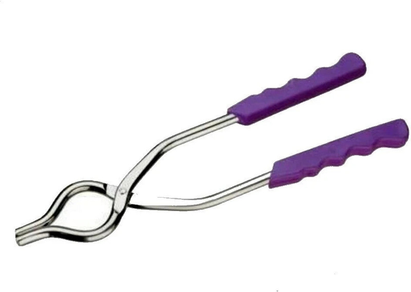 HAPPI Pincer For Kitchen Stainless Steel Plastic Handle Pincer,Pakkad,Sandasi , Sansi Kitchen Tool 25 cm Utility Tongs(Pack of 1)