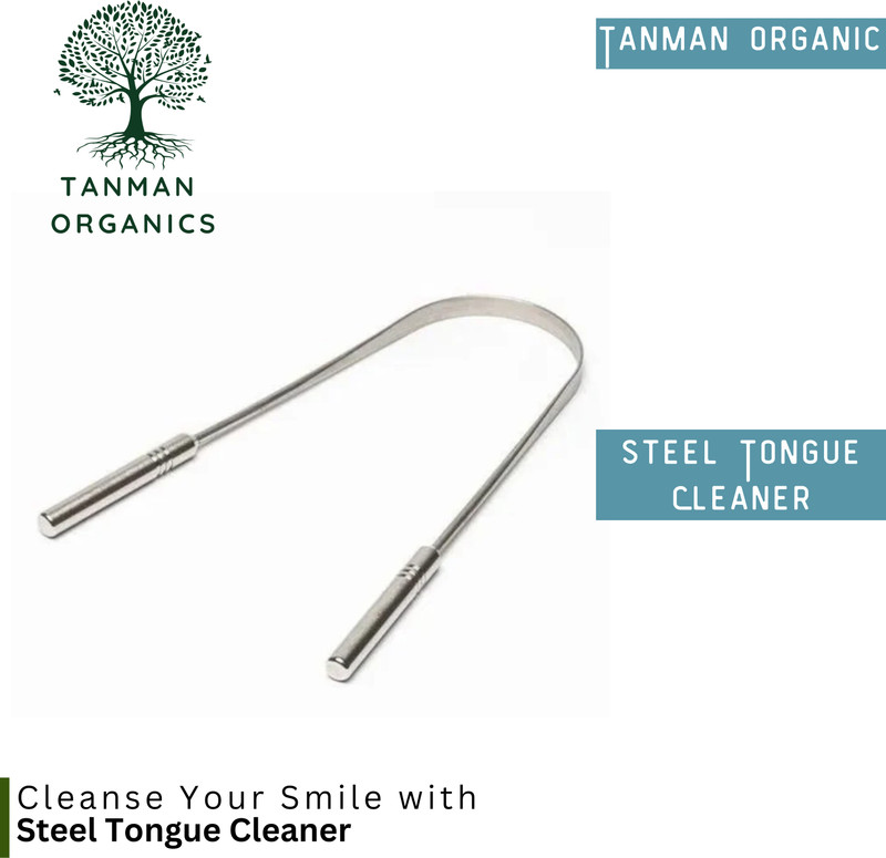 Tanman Organics Steel Tongue Cleaner