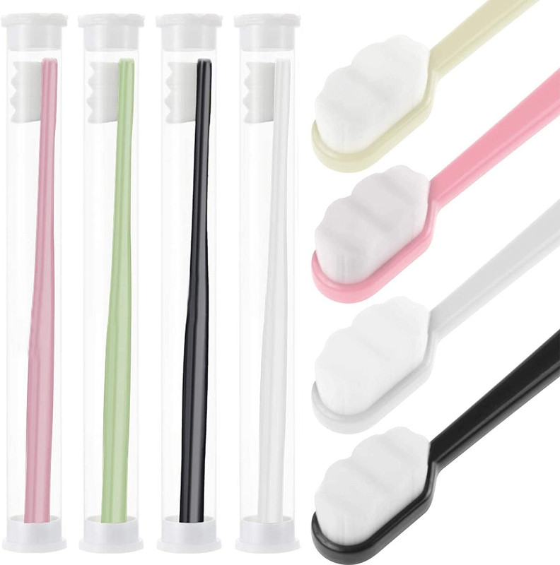 SUPVOX Ultra Soft Adult Toothbrush Micro Nano Bristles for Sensitive Teeth Kids Ultra Soft Toothbrush(Pack of 4)