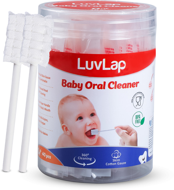 LuvLap Plastic Tongue Cleaner(Pack of 40)
