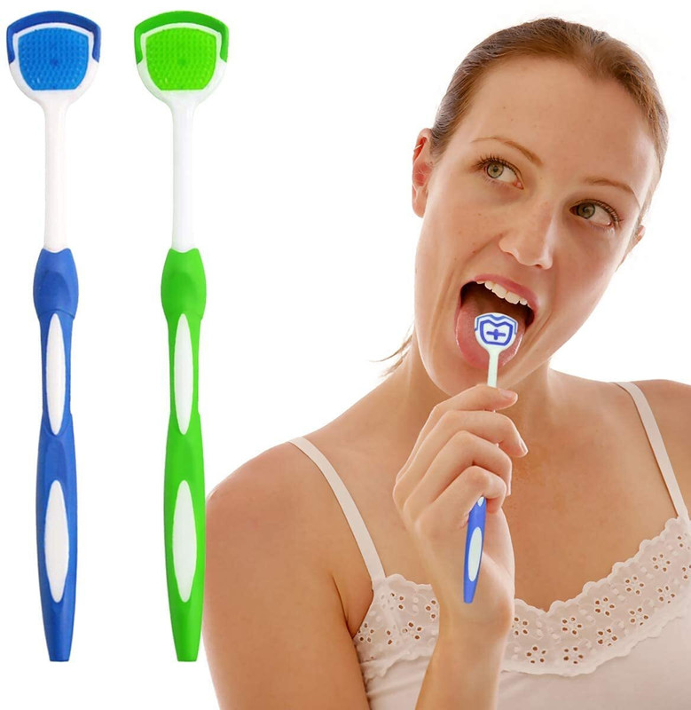 ZIRAK Plastic, Rubber, Silicone Tongue Cleaner(Pack of 2)