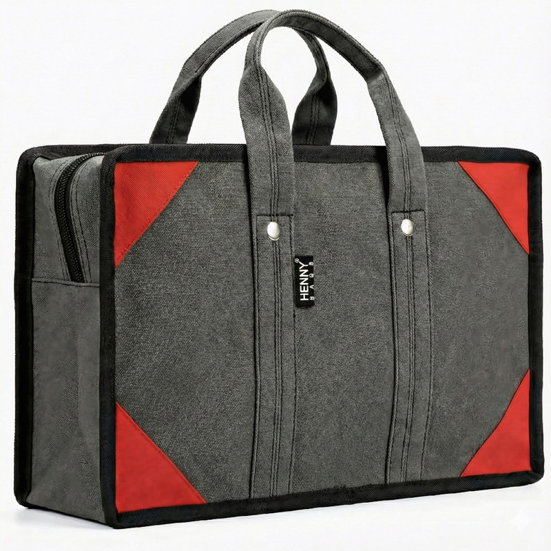 Henny bags Canvas Tool Bag for Electrician,Technician,Plumber,Carpenter 2 Inside Zipper Canvas Tool Bag(Number of Pockets - 3)