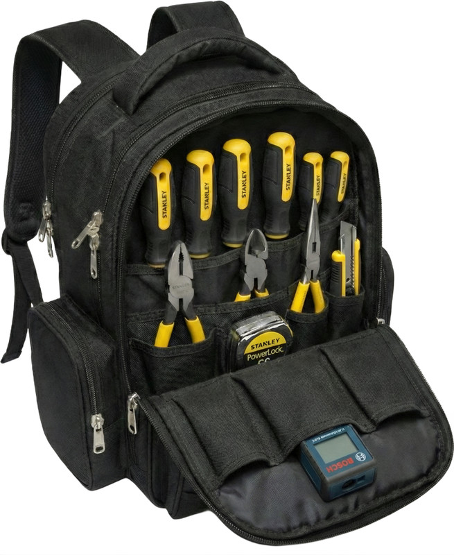 Henny bags Henny Bags 50-Pocket Heavy Duty Tool Backpack | Premium Polyester Tool Bag Polyester Tool Bag(Number of Pockets - 50)