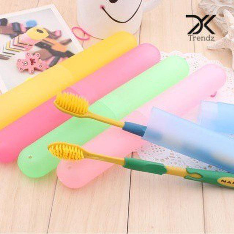 Dk Trendz TOOTHBRUSH Holder(SET OF 8) Plastic Toothbrush Holder (Multicolor) Toothbrush Case(Pack of 8)