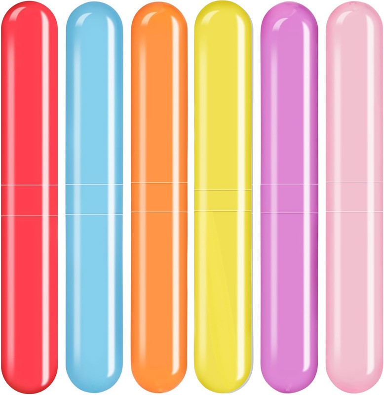 mapperz Anti Bacterial Toothbrush Container Toothbrush Case(Pack of 6)