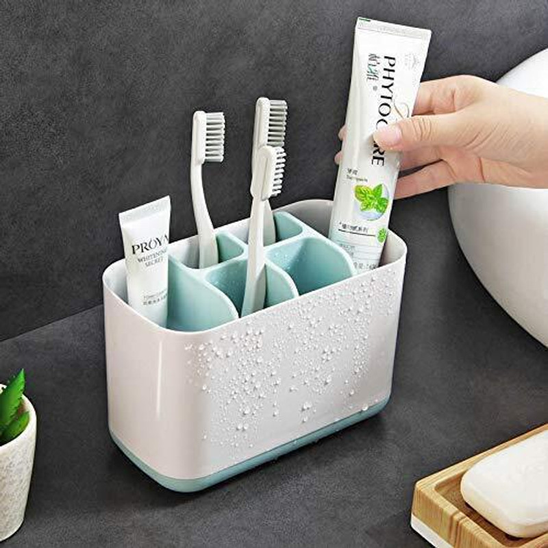 kayru Easy-Store Toothbrush Caddy, Bathroom Toothbrush Holder, Desktop Bathroom Toothbrush Case(Pack of 1)