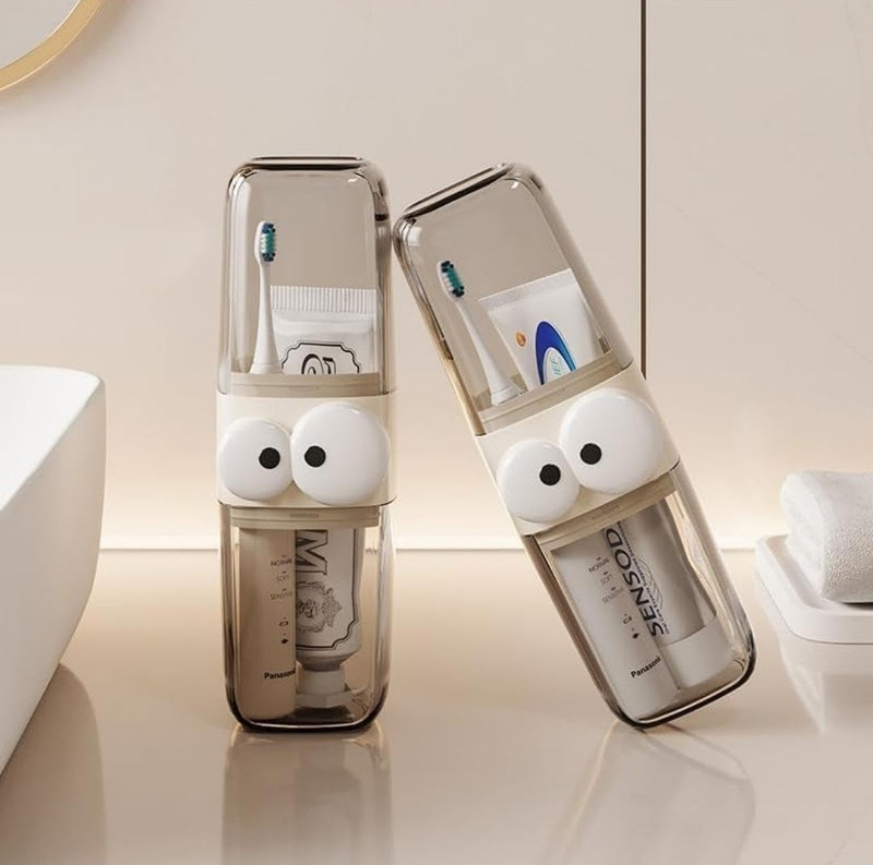 oxin GooglyGuard Travel Toothbrush Case Toothbrush Case(Pack of 1)