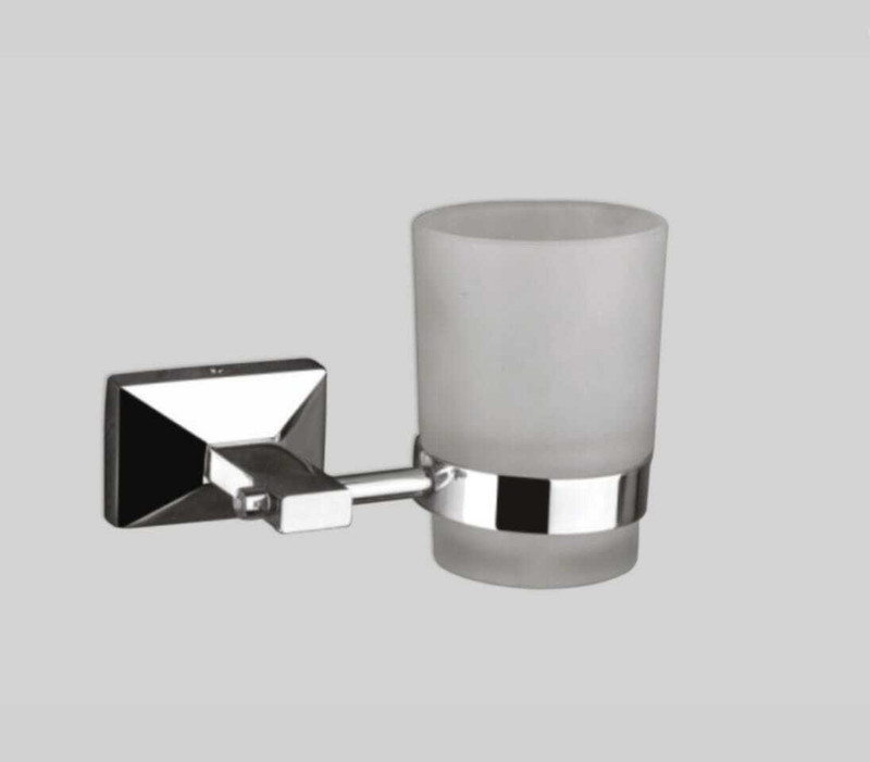 INOCI Clove Series Chrome Plate Finish 304 Stainless Steel Tumbler Holder/ Toothbrush Case(Pack of 1)