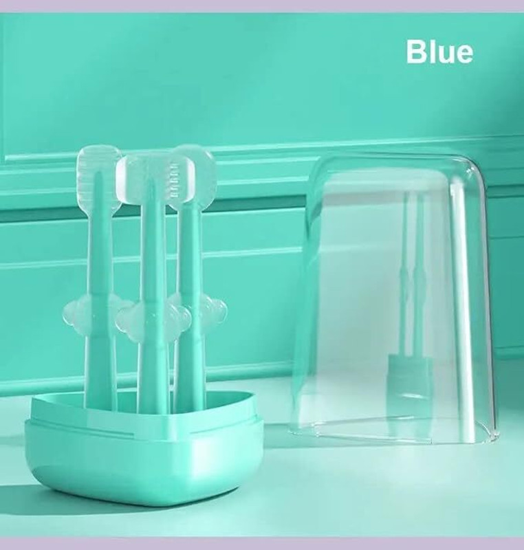 UNIACNE Baby Oral Cleaning Brush 3 In 1 Toothbrush Toothbrush Case