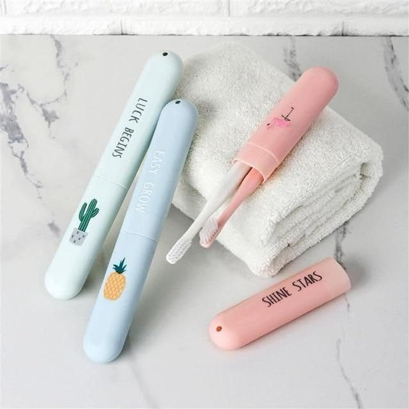 Elara Collective Travel Toothbrush Case | Portable Toothbrush Holder for Home, Office & Travel Toothbrush Case(Pack of 3)
