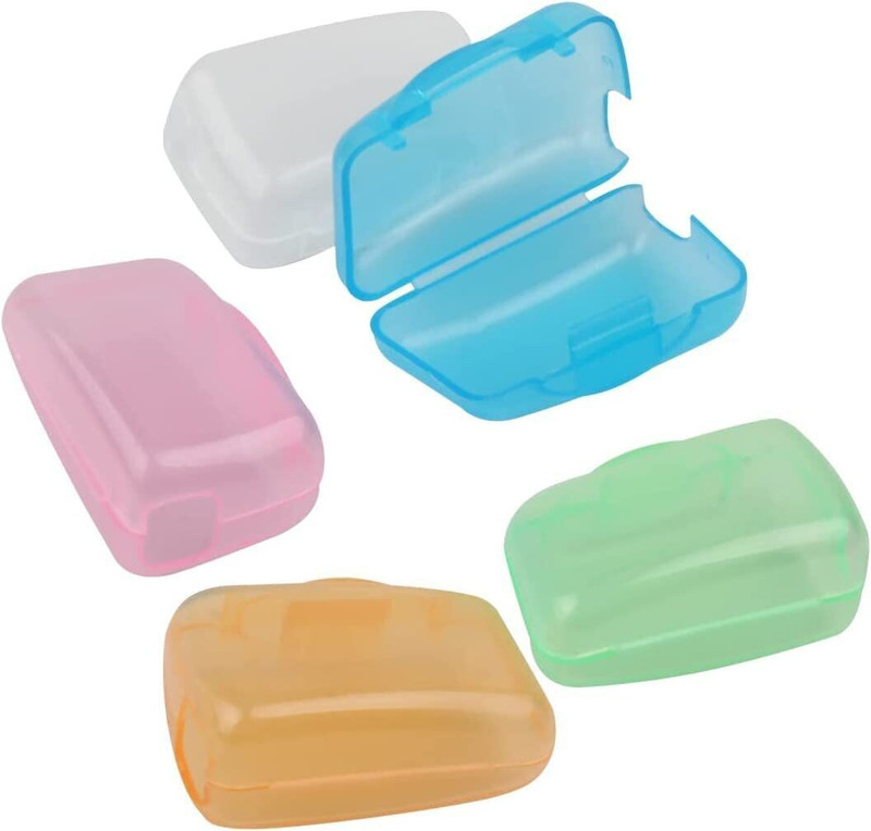 H&M Store 5 Pc Anti Bacterial Plastic Toothbrush Head Covers l Travel Toothbrush Guard Toothbrush Case(Pack of 5)