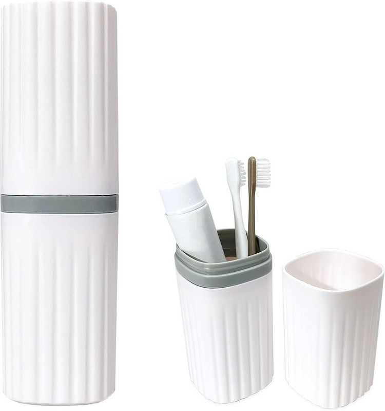 PUHBRHY Toothbrush & Toothpaste Holder Cover for Bathroom, Traveling, Camping, School Toothbrush Case(Pack of 1)
