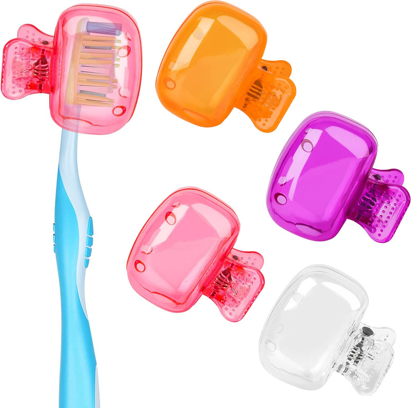 HASTHIP Toothbrush Head Protector Caps Set of 4 Travel Use Toothbrush Case(Pack of 4)