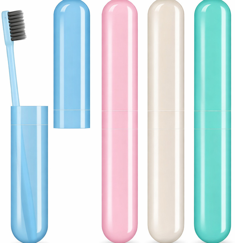 shobha Portable Breathable Clear Toothbrush Cover for Kids & Adults Toothbrush Case(Pack of 4)