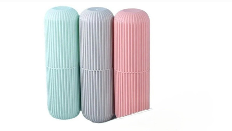 Kyasa Portable Toothbrush Travel Case, Assorted, Pastel Colours Set of 3 Toothbrush Case(Pack of 3)