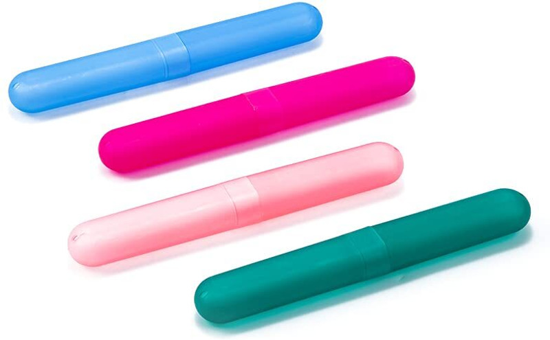 ExpressHub SKT769 Travel Toothbrush Case Holder, Breathable Portable Toothbrush Case(Pack of 4)