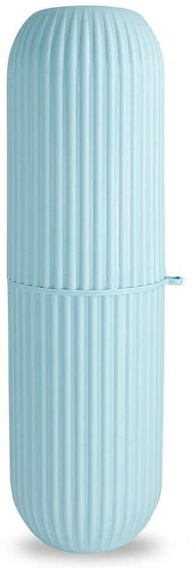 thriftkart Travel Toothbrush Toothpaste Case Holder Portable Plastic (Blue, Pack of 1) Toothbrush Case