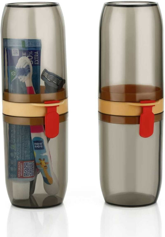 iSTAR Anti-Bacterial Travel Covers | Portable Toothbrush Holder for Adults & Family Plastic Toothbrush Holder(Clear)