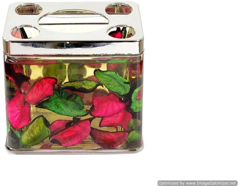 Skywalk Toothbrush Holder Bathroom Utility - Flower Petals Plastic Toothbrush Holder(Multicolor)