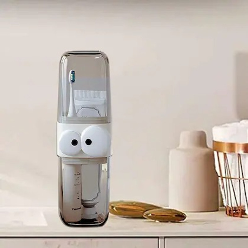 gunsagar tooth brush covers Plastic Toothbrush Holder(White)