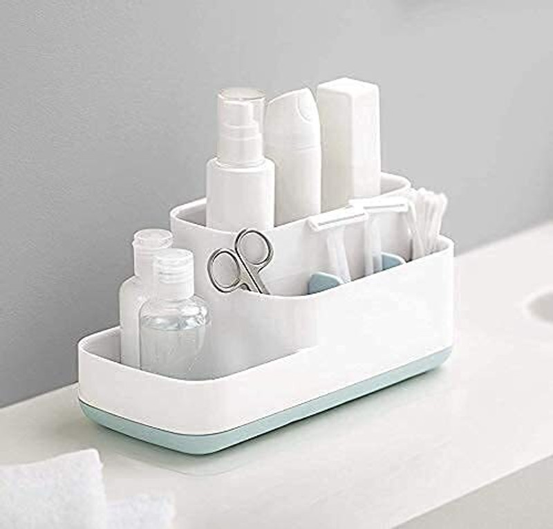 TP INCORP 5 Compartment Tooth Brush, and Stand-Kitchen and Bathroom Sink Caddy Storage Plastic Toothbrush Holder(Multicolor)