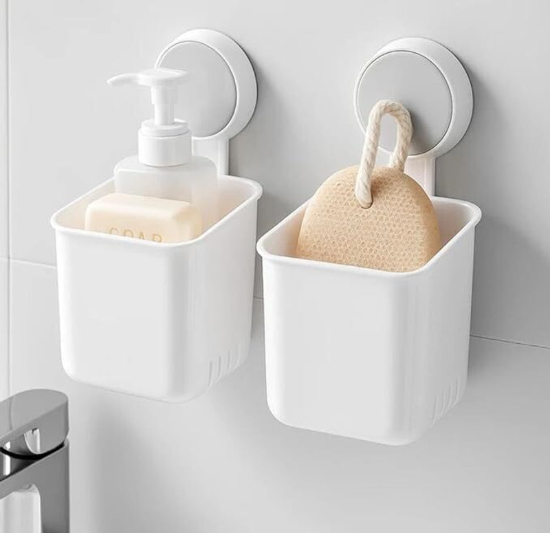 TheOzShop Multipurpose Toothbrush Holder Plastic Toothbrush Holder(White, Wall Mount)